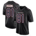 Johmsee H.Texans #81 Jayden Higgins Player Black Fashion Home Game Stitched Jerseys