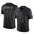 Johmsee H.Texans #86 Dalton Schultz Player Black Reflective Limited Game Stitched Jerseys