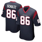 Johmsee H.Texans #86 Dalton Schultz Player Navy Home Game Stitched Jerseys