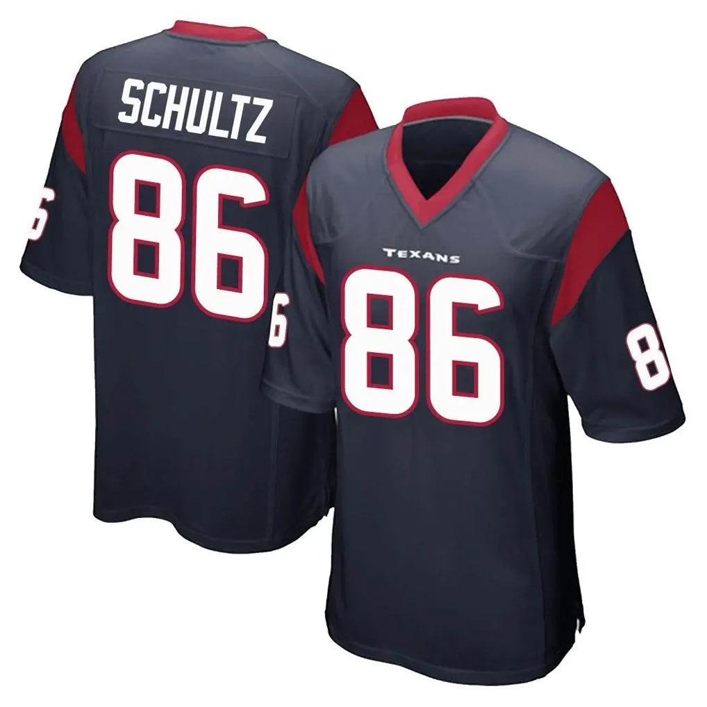Johmsee H.Texans #86 Dalton Schultz Player Navy Home Game Stitched Jerseys