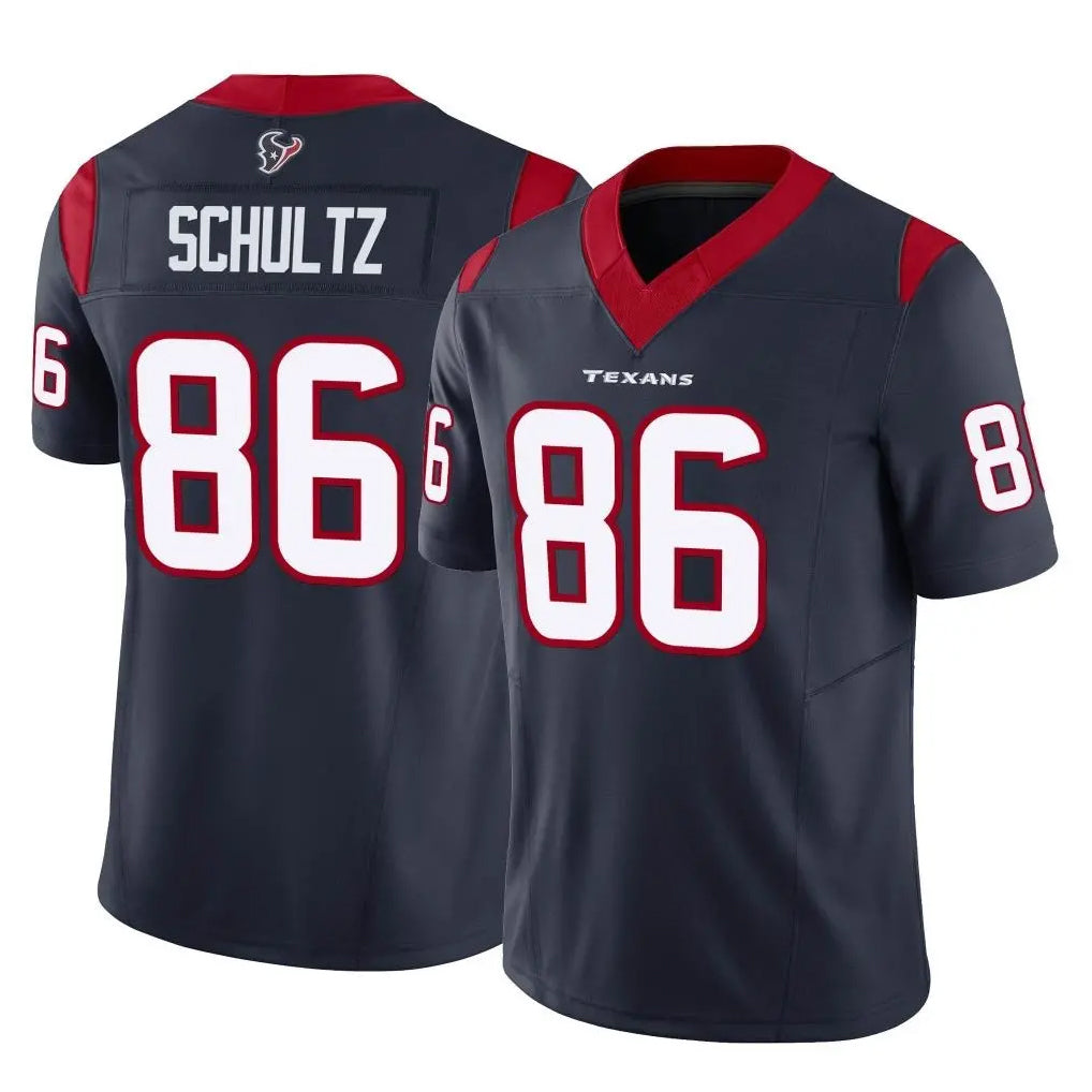 Johmsee H.Texans #86 Dalton Schultz Player Navy Limited Vapor F.U.S.E. Home Game Stitched Jerseys