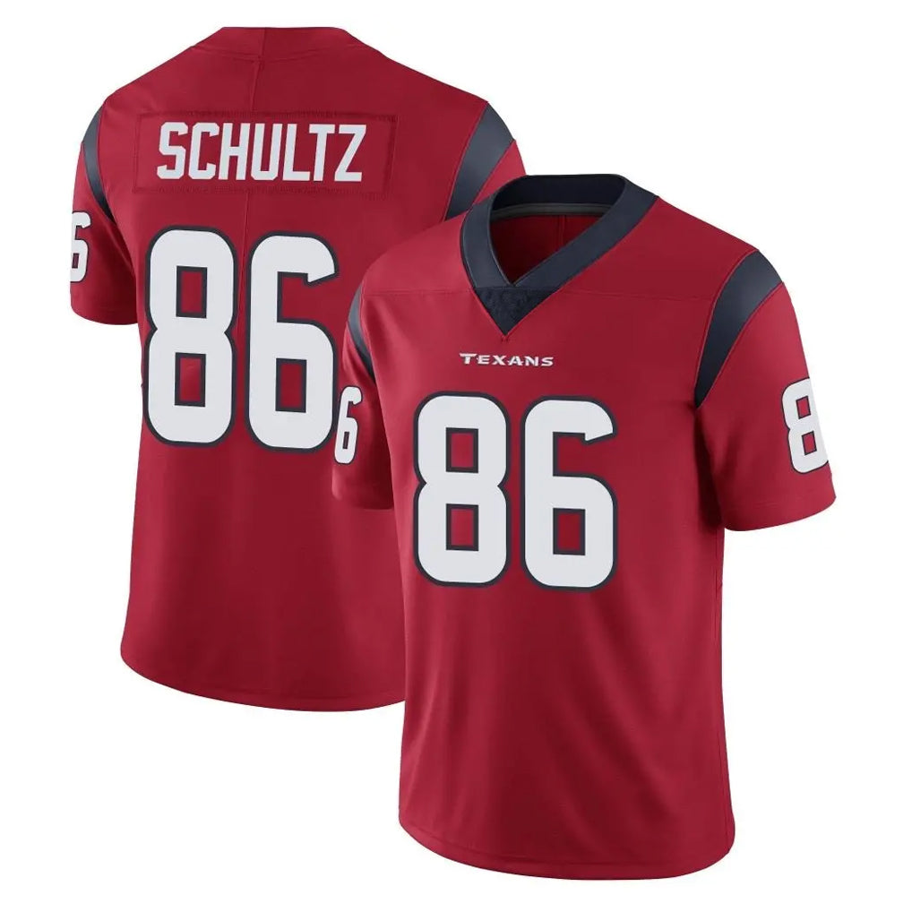 Johmsee H.Texans #86 Dalton Schultz Player Red Limited Vapor Untouchable Home Game Stitched Jerseys