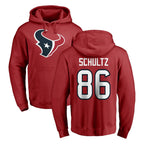 Johmsee H.Texans #86 Dalton Schultz Player Red Pro Line Pullover Hoodie Limited Game Stitched Jerseys