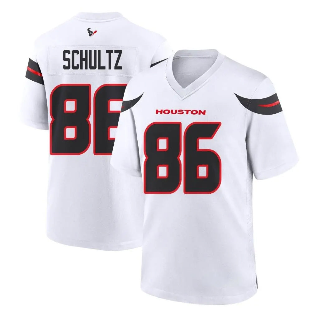 Johmsee H.Texans #86 Dalton Schultz Player White Home Game Stitched Jerseys