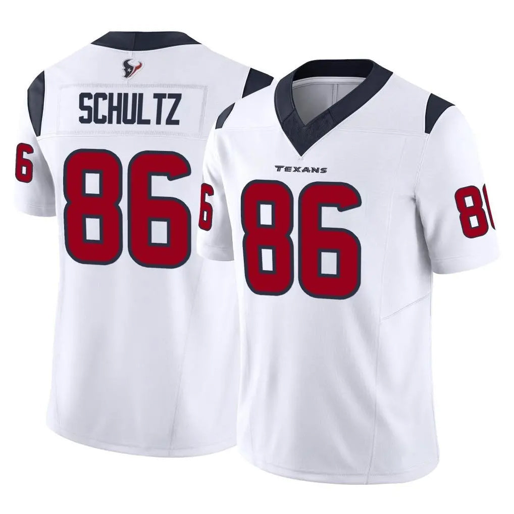 Johmsee H.Texans #86 Dalton Schultz Player White Limited Vapor F.U.S.E. Home Game Stitched Jerseys