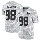 Johmsee H.Texans #98 Sheldon Rankins Player Arctic Camo Salute To Service Limited Game Stitched Jerseys