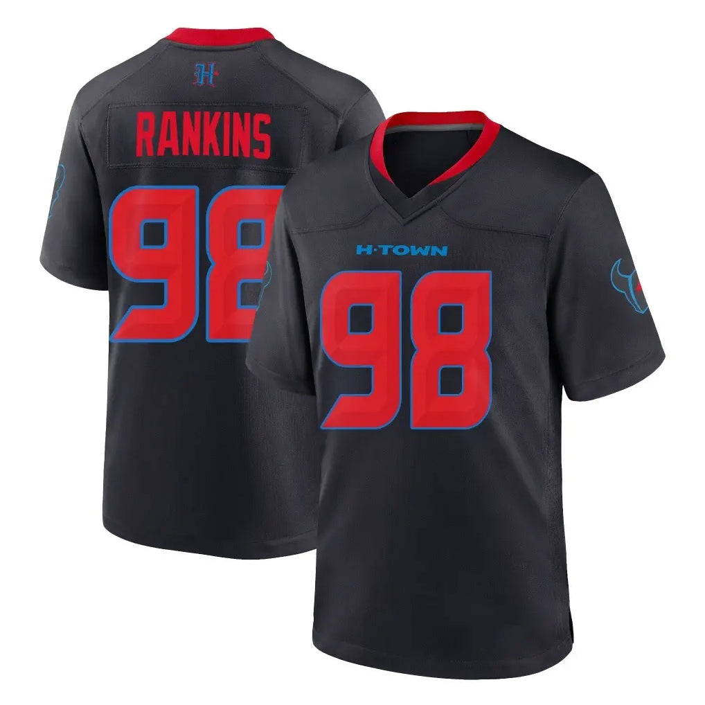 Johmsee H.Texans #98 Sheldon Rankins Player Navy 2nd Alternate Home Game Stitched Jerseys