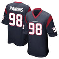 Johmsee H.Texans #98 Sheldon Rankins Player Navy Home Game Stitched Jerseys
