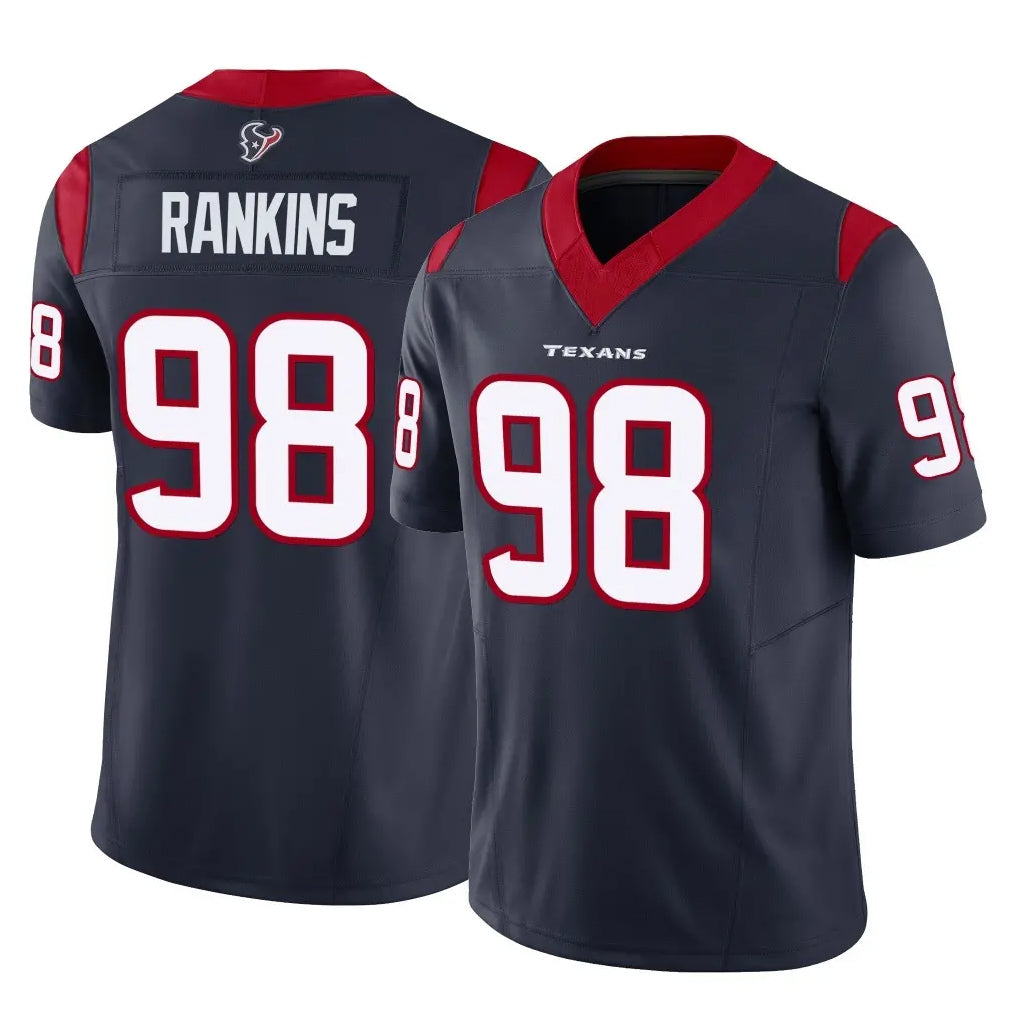 Johmsee H.Texans #98 Sheldon Rankins Player Navy Limited Vapor F.U.S.E. Home Game Stitched Jerseys