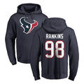 Johmsee H.Texans #98 Sheldon Rankins Player Navy Pro Line Pullover Hoodie Limited Game Stitched Jerseys