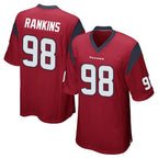 Johmsee H.Texans #98 Sheldon Rankins Player Red Home Game Stitched Jerseys