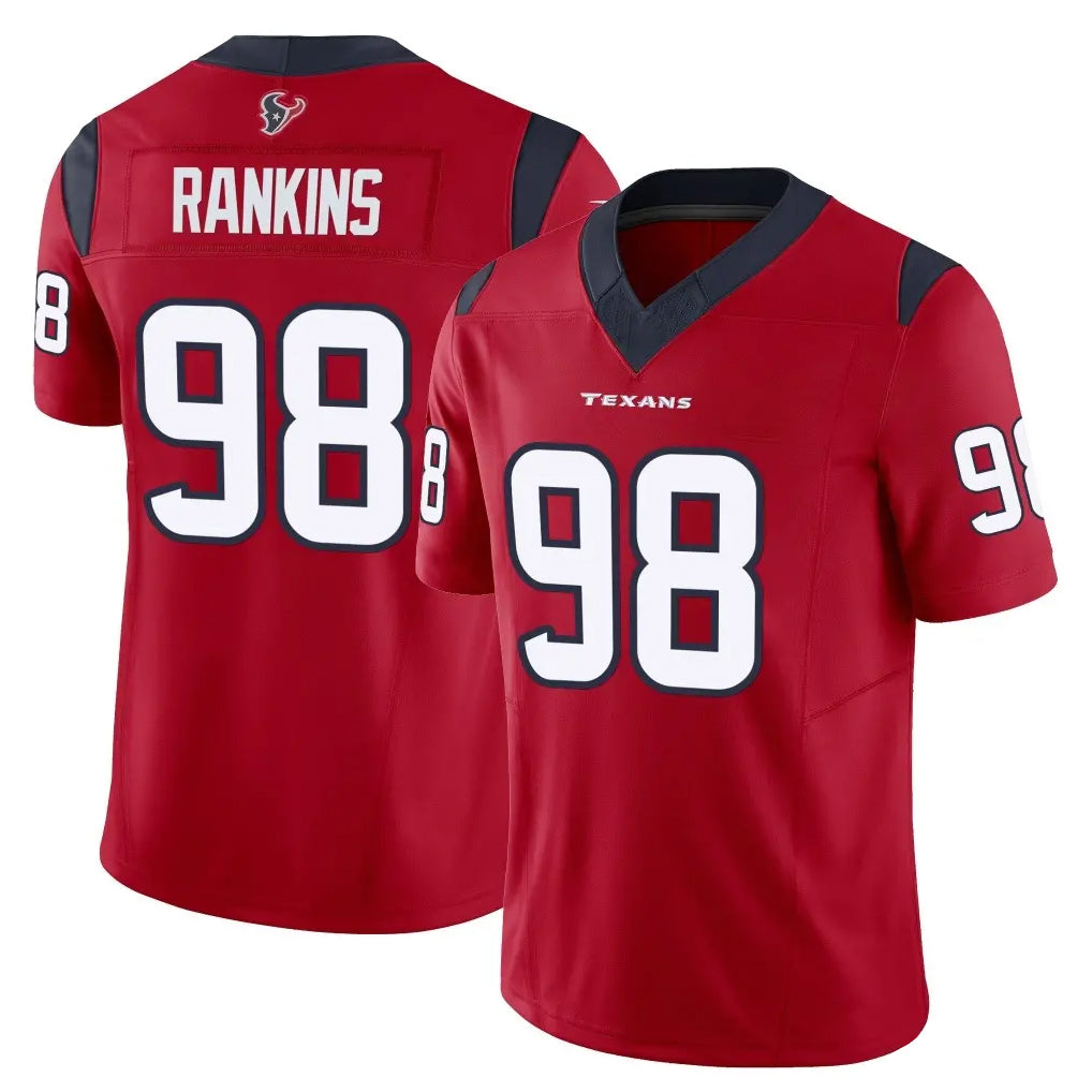 Johmsee H.Texans #98 Sheldon Rankins Player Red Limited Vapor F.U.S.E. Home Game Stitched Jerseys