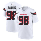 Johmsee H.Texans #98 Sheldon Rankins Player White Home Game Stitched Jerseys