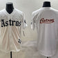 Houston Astros Team Big Logo White Gothic 'Houston Born Barrio Raised' Limited Stitched Baseball Jersey