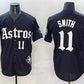 Houston Astros #11 Cam Smith Black Gothic 'Houston Born Barrio Raised' Limited Stitched Baseball Jersey