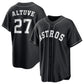 Houston Astros #27 Jose Altuve Black Lights Out Limited Stitched Baseball Jersey