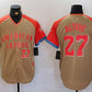 Houston Astros #27 Jose Altuve Number Cream 2024 All Star Limited Stitched Baseball Jerseys