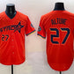 Houston Astros #27 Jose Altuve Orange 2025 City Connect With Texas Patch Limited Stitched Baseball Jersey
