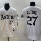 Houston Astros #27 Jose Altuve White Gothic 'Houston Born Barrio Raised' Limited Stitched Baseball Jersey