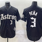 Houston Astros #3 Jeremy Pena Black Gothic 'Houston Born Barrio Raised' Limited Stitched Baseball Jersey