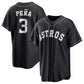 Houston Astros #3 Jeremy Pena Black Lights Out Limited Stitched Baseball Jersey