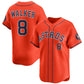 Houston Astros #8 Christian Walker Orange 2025 Alternate Limited Stitched Baseball Jersey