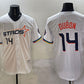Houston Astros #14 Mauricio Dubón White 2025 City Connect Limited Stitched Baseball Jersey
