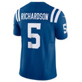 Johmsee IN.Colts #5 Anthony Richardson Royal Vapor F.U.S.E. Limited Jersey American Stitched Football Jerseys