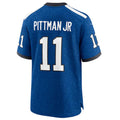 Johmsee IN.Colts #11 Michael Pittman Jr. Royal Indiana Nights Alternate Game Jersey Stitched Football Jerseys
