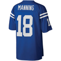 Johmsee IN.Colts #18 Peyton Manning Mitchell & Ness Royal Big & Tall 1998 Retired Player Replica Stitched Puhic  Jersey