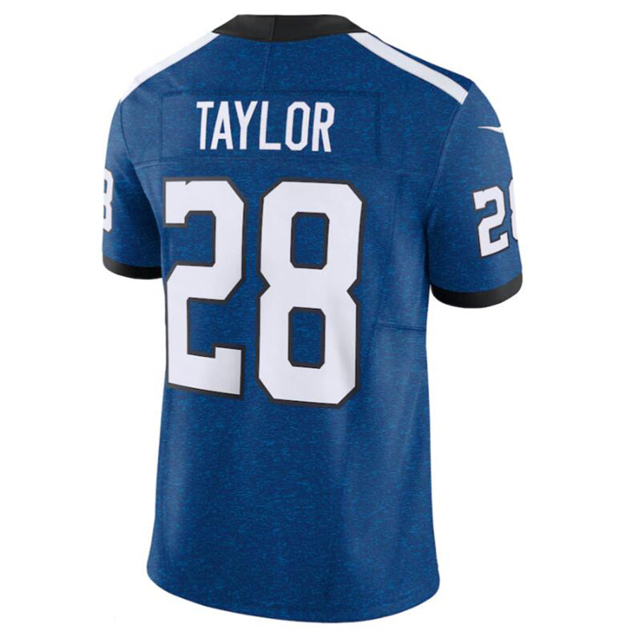 Johmsee IN.Colts #28 Jonathan Taylor Blue Vapor F.U.S.E. Limited Jersey American Stitched Jersey