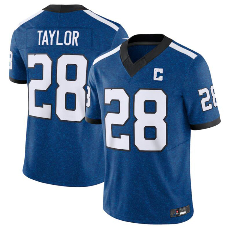 Johmsee IN.Colts #28 Jonathan Taylor Blue Vapor F.U.S.E. Limited Jersey American Stitched Jerseys