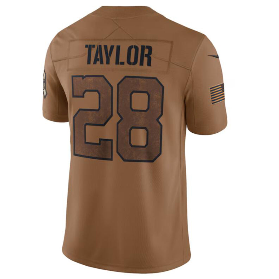 Johmsee IN.Colts #28 Jonathan Taylor Brown 2023 Salute To Service Limited Jersey Stitched Jersey