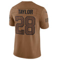 Johmsee IN.Colts #28 Jonathan Taylor Brown 2023 Salute To Service Limited Jersey Stitched Jersey