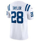 Johmsee IN.Colts #28 Jonathan Taylor White Vapor F.U.S.E. Limited Jersey American Stitched Jersey