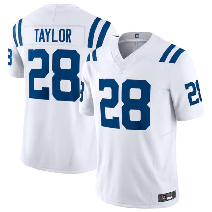 Johmsee IN.Colts #28 Jonathan Taylor White Vapor F.U.S.E. Limited Jersey American Stitched Jerseys