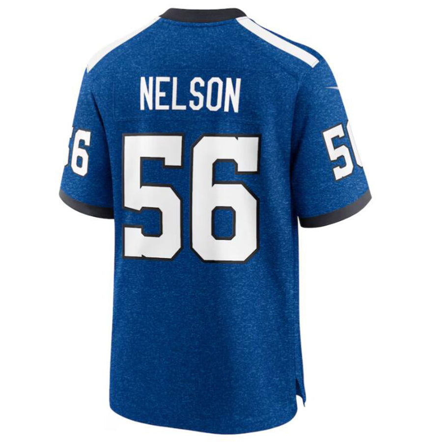 Johmsee IN.Colts #56 Quenton Nelson Royal Indiana Nights Alternate Game Jersey American Stitched Jerseys