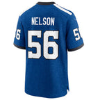 Johmsee IN.Colts #56 Quenton Nelson Royal Indiana Nights Alternate Game Jersey American Stitched Jerseys