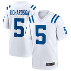 Johmsee IN.Colts #5 Anthony Richardson White 2023 Draft First Round Pick Game Stitched Jerseys