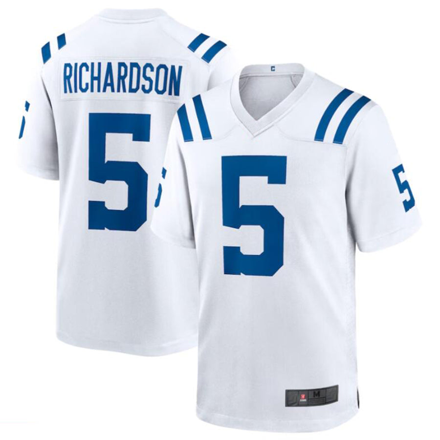 Johmsee IN.Colts #5 Anthony Richardson White 2023 Draft First Round Pick Game Stitched Jerseys
