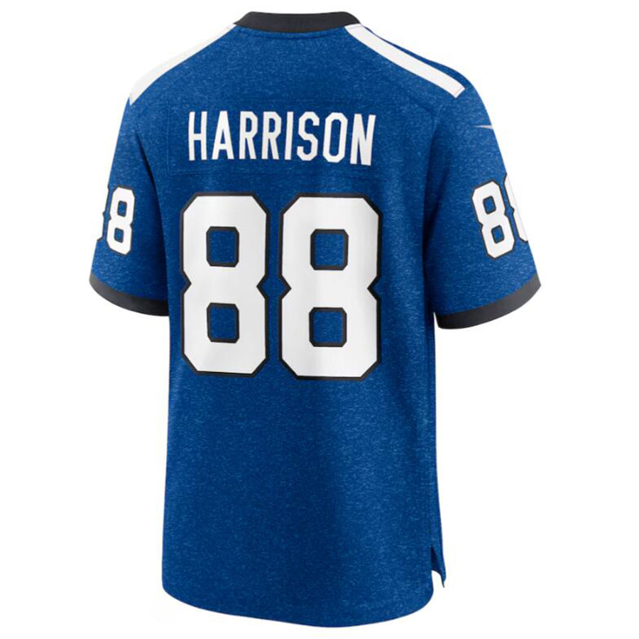 Johmsee IN.Colts #88 Marvin Harrison Royal Indiana Nights Alternate Game Jersey American Stitched Football Jerseys