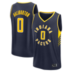 Johmsee I.Pacers #0 Tyrese Haliburton  Navy Fast Break Replica Jerseys - Icon Edition