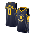 Johmsee I.Pacers #0 Tyrese Haliburton Navy Swingman Jerseys - Icon Edition