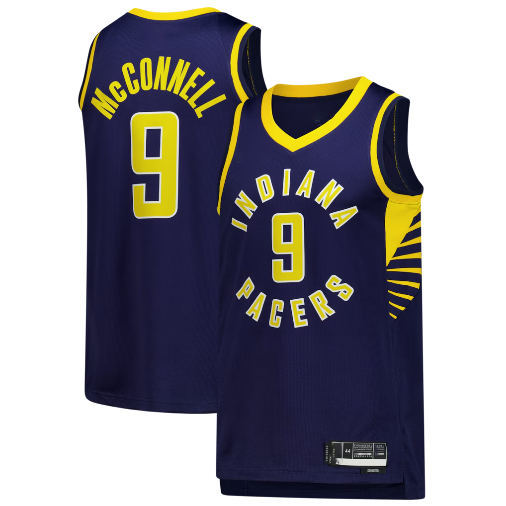 Johmsee I.Pacers #9 T.J. McConnell Navy Swingman Jerseys - Icon Edition