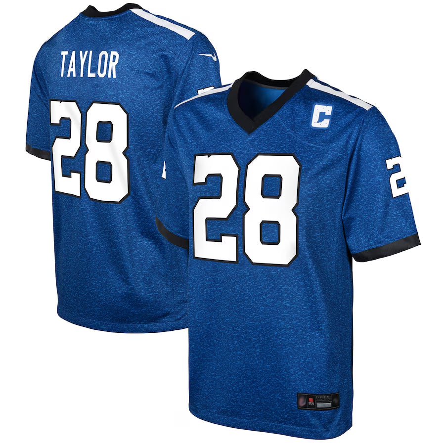 Johmsee IN.Colts Indiana Nights Alternate Game Stitched Jerseys - Royal - #28 Jonathan Taylor Player