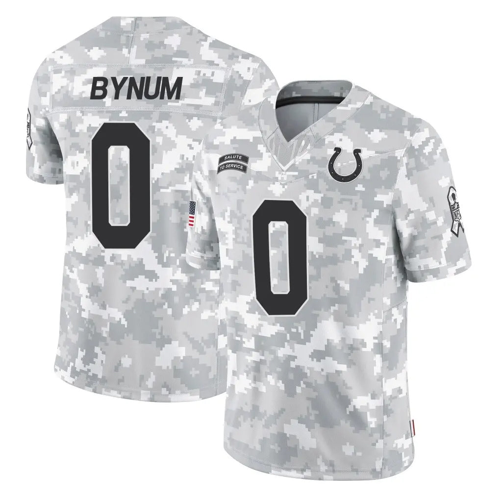 Johmsee IN.Colts #0 Camryn Bynum Player Arctic Camo Salute To Service Limited Game Stitched Jerseys