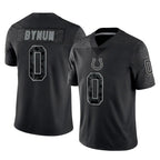 Johmsee IN.Colts #0 Camryn Bynum Player Black Reflective Limited Game Stitched Jerseys