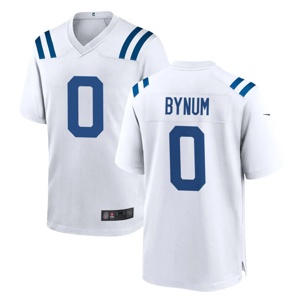 Johmsee IN.Colts #0 Camryn Bynum Player White Home Game Stitched Jerseys