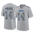 Johmsee IN.Colts #14 Alec Pierce Player Gray Atmosphere Fashion Home Game Stitched Jerseys