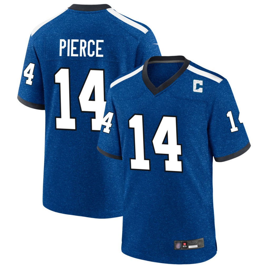 Johmsee IN.Colts #14 Alec Pierce Player Royal Alternate Indiana Nights Home Game Stitched Jerseys